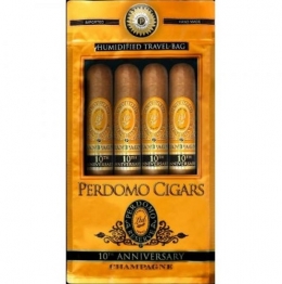 Perdomo Humidified Travel Bags Epicure Champagne